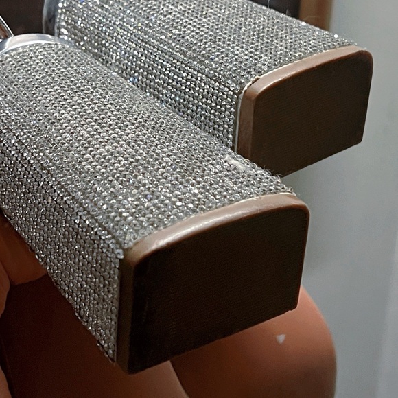 SOLD | HOST PICK 🎉🥳🍾Silver Rhinestone Heels 🪩 - Picture 6 of 6